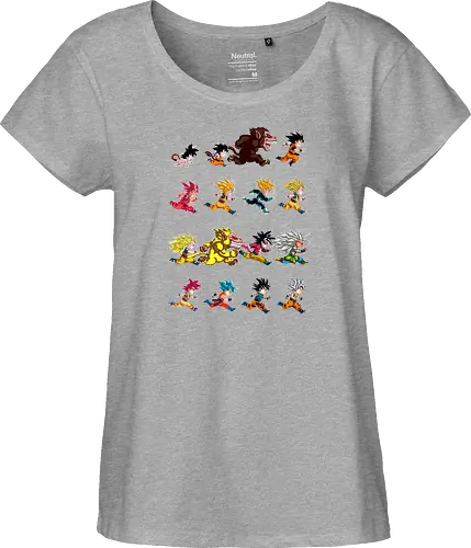Marathon - anime, dbz, son goku, manga - Fairtrade Girl Shirt