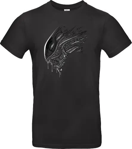 Alien Face - alien, aliens, xenomorph, hr giger, sci-fi, science fiction - Standard T-Shirt