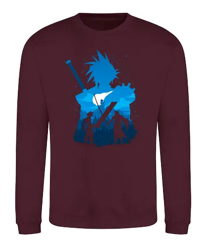 Cloud Fight - jrpg, rpg, gaming, classic gaming - Sweatshirt