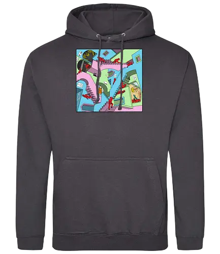 Squid Relativity Staircase - squid, game, art, Kor - Standard Hoodie
