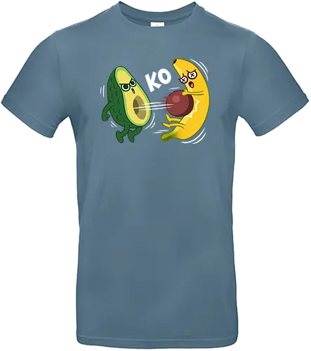 Avocado vs. Banana - food, banana, avocado, fight, Food Fight - Standard T-Shirt