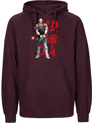 Jet sumi-e - space cowboy, bounty hunter, cowboy, jet, anime - Fairtrade Hoodie
