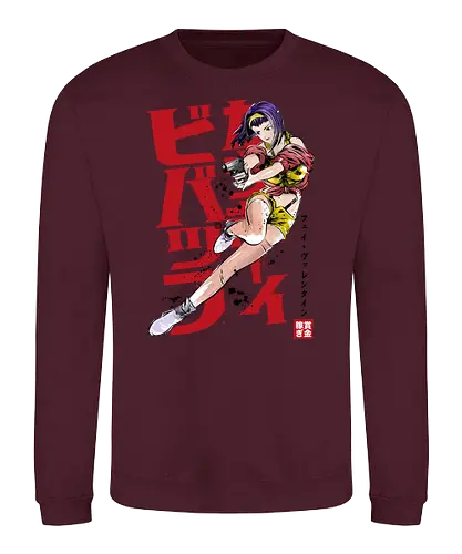 Faye sumi-e - space cowboy, bounty hunter, faye, anime - Sweatshirt