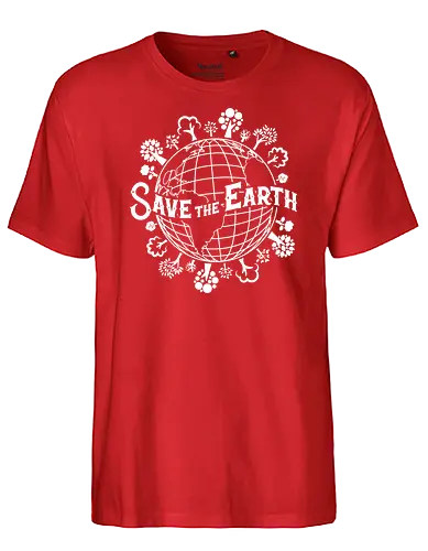 Save the earth - Climate Change, Klimawandel, erde, earth - Fairtrade T-Shirt