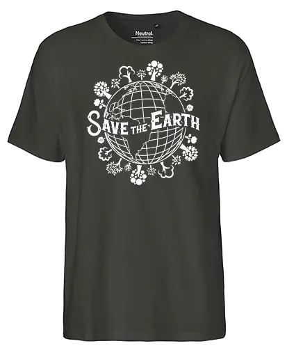 Save the earth - Climate Change, Klimawandel, erde, earth - Fairtrade T-Shirt