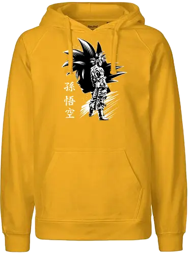 Inking Instinct Warrior - dbz, saiyan, saiyajin, warrior, krieger - Fairtrade Hoodie