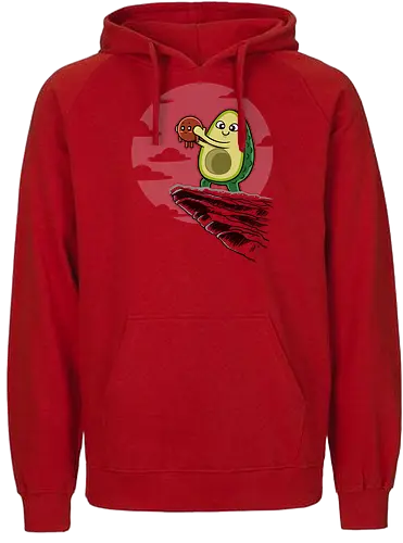 Avocado König - food, avocado, essen, könig, king - Fairtrade Hoodie