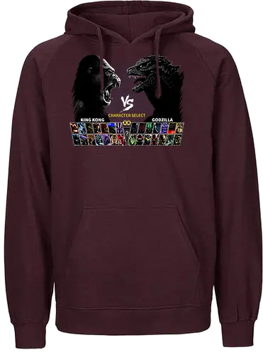 Kong VS King - monster, gaming, mashup, film, movie, kaiju - Fairtrade Hoodie