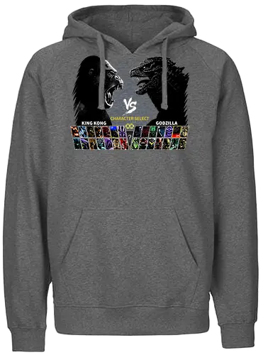 Kong VS King - monster, gaming, mashup, film, movie, kaiju - Fairtrade Hoodie