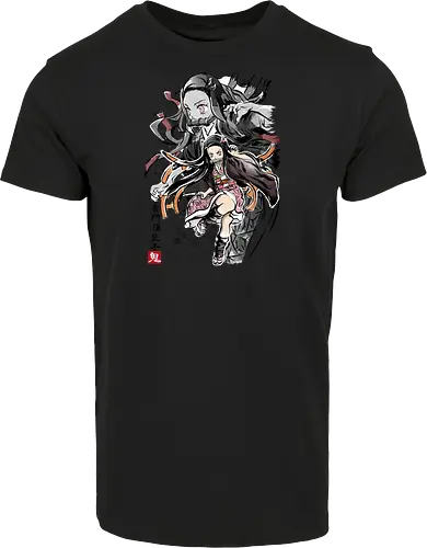 Demon Nezuko sumi-e