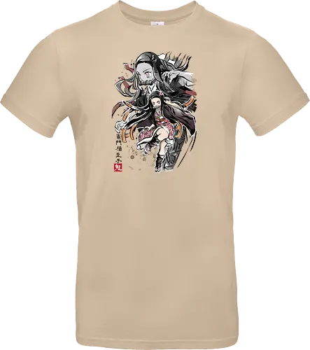 Demon Nezuko sumi-e