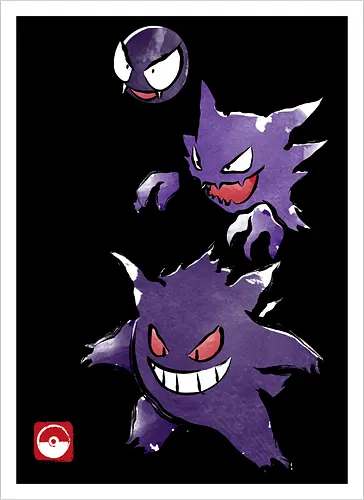 Ghost type sumi-e