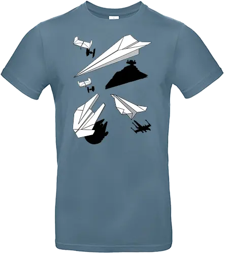 Paper wars - space, space opera, paperflieger, spaceship - Standard T-Shirt