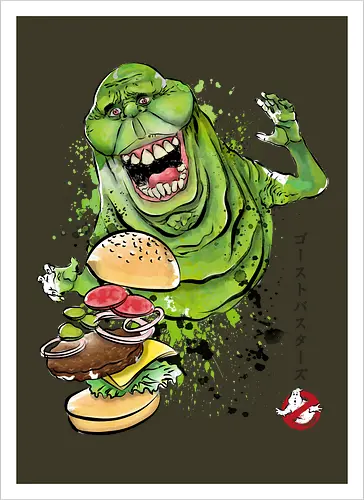 Slimer sumi-e