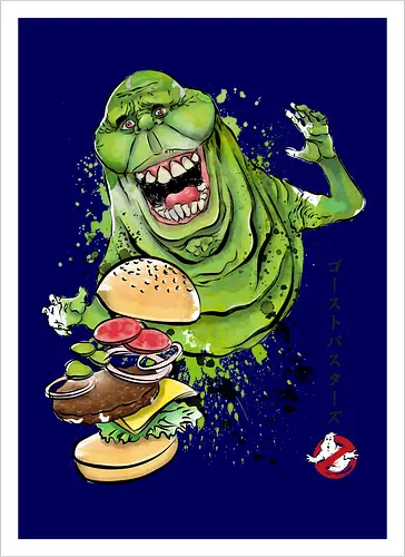 Slimer sumi-e