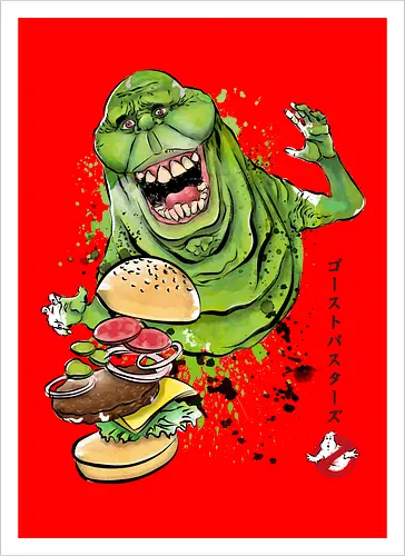 Slimer sumi-e