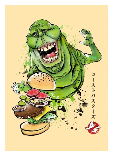 Slimer sumi-e