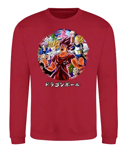 Super Kaioken tm - anime, db, dbz, manga, Fighters - Sweatshirt