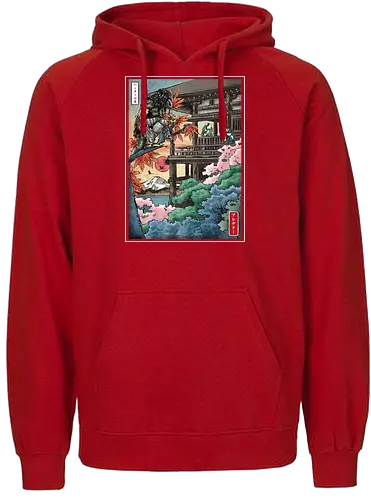 Trophy hunter in Japan - japan, predator, horror, alien, Japanese - Fairtrade Hoodie