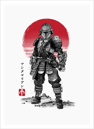 Lone Ronin sumi-e