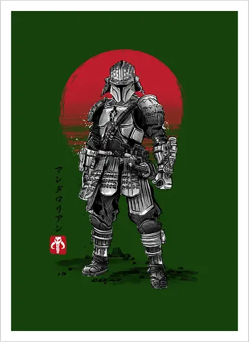 Lone Ronin sumi-e