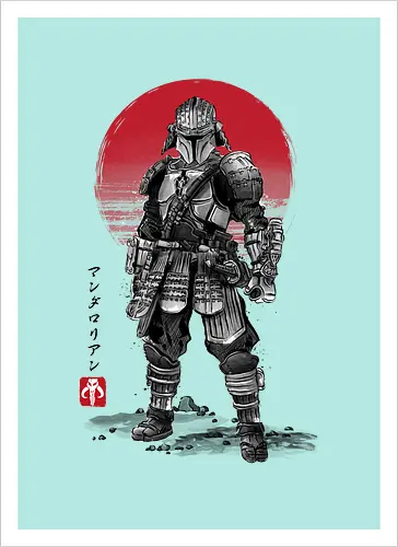 Lone Ronin sumi-e
