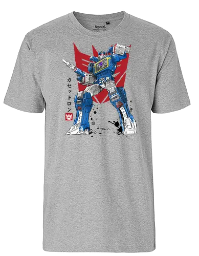 SOUND SUMI-E - gundam, robot, car, auto, japan - Fairtrade T-Shirt