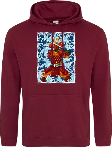 Samurai battling under the Tsunami