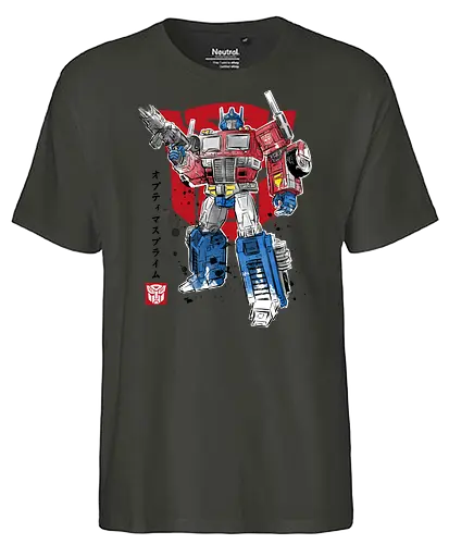 PRIME SUMI-E - robot, gundam, car, japan, auto - Fairtrade T-Shirt