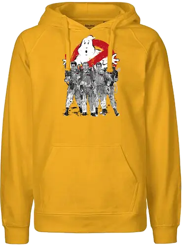 Ghost sumi-e - ghost, buster, hunter, retro, 80s - Fairtrade Hoodie