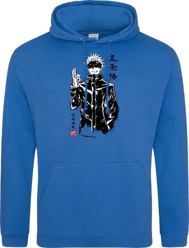 Satoru Gojo sumi-e - jujutsu, kaisen, gojo, anime, manga - Standard Hoodie