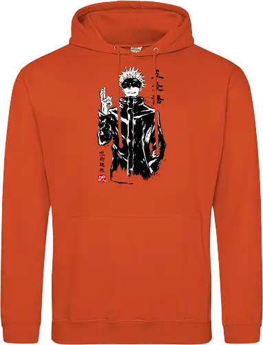 Satoru Gojo sumi-e - jujutsu, kaisen, gojo, anime, manga - Standard Hoodie