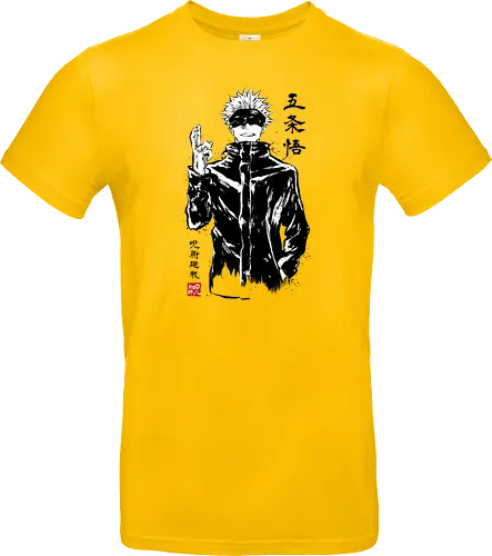 Satoru Gojo sumi-e - jujutsu, kaisen, gojo, anime, manga - Standard T-Shirt