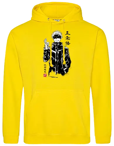 Satoru Gojo sumi-e - jujutsu, kaisen, gojo, anime, manga - Standard Hoodie