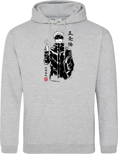 Satoru Gojo sumi-e - jujutsu, kaisen, gojo, anime, manga - Standard Hoodie