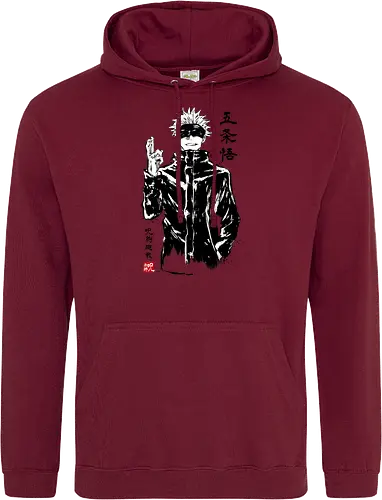 Satoru Gojo sumi-e - jujutsu, kaisen, gojo, anime, manga - Standard Hoodie