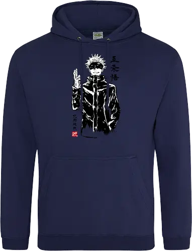 Satoru Gojo sumi-e - jujutsu, kaisen, gojo, anime, manga - Standard Hoodie