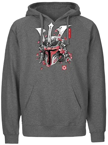 Bounty hunter ronin - bounty, hunter, space opera, scifi, ronin, sakura - Fairtrade Hoodie