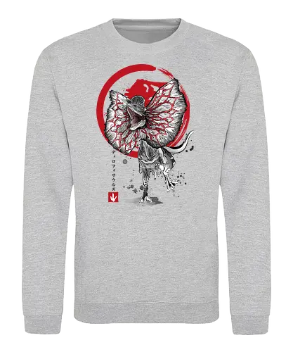 Dilophosaurus sumi e - jurassic, dinosaur - Sweatshirt