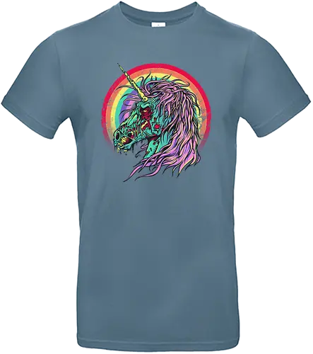 Unicorn Zombie - unicorn, zombie, einhorn, untot, rainbow, regenbogen - Standard T-Shirt