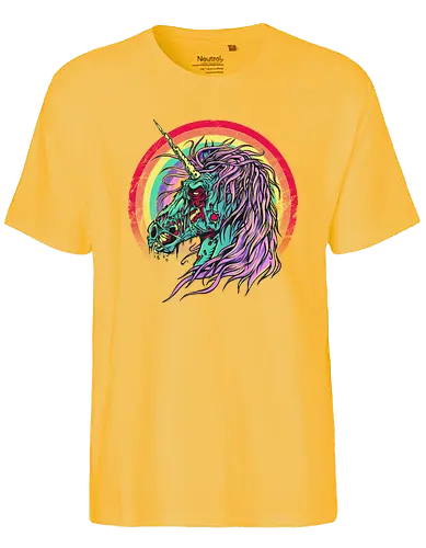 Unicorn Zombie - unicorn, zombie, einhorn, untot, rainbow, regenbogen - Fairtrade T-Shirt