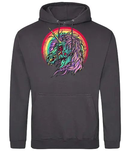 Unicorn Zombie - unicorn, zombie, einhorn, untot, rainbow, regenbogen - Standard Hoodie