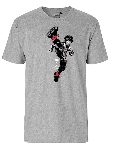 Academic kick - deku, academia, hero, anime, manga - Fairtrade T-Shirt