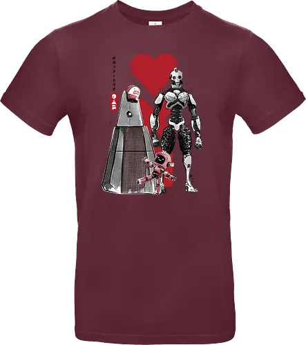 Three robots sumi e
