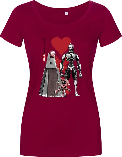 Three robots sumi e