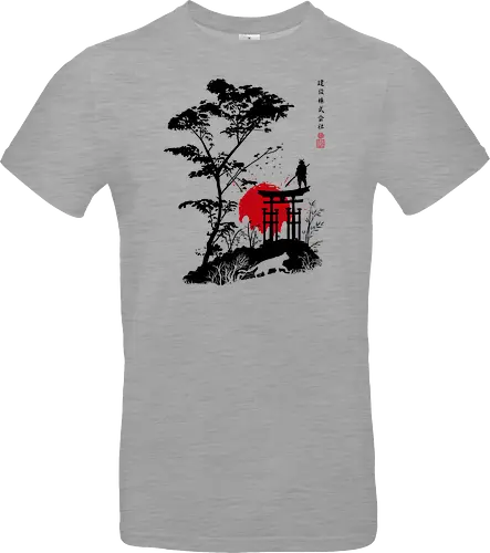 Japanese minimalist landscape