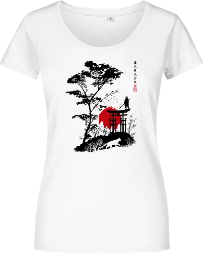 Japanese minimalist landscape