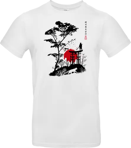 Japanese minimalist landscape