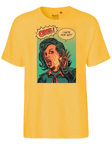 i hate popart - popart, warhol, andy warhol, art, print, retro - Fairtrade T-Shirt