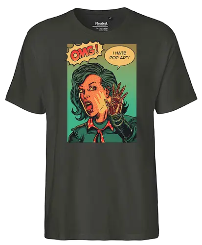 i hate popart - popart, warhol, andy warhol, art, print, retro - Fairtrade T-Shirt